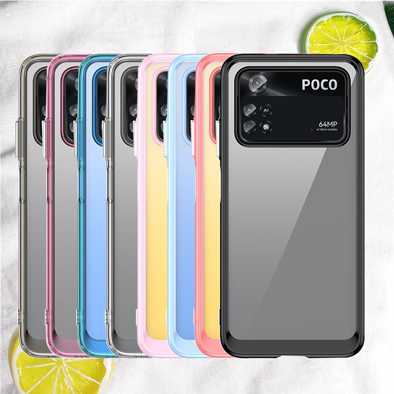 Luxury Shockproof Clear Hard Case for Xiaomi Poco M4 X4 Pro F3 Mi 12 Pro 12X Redmi Note 11 Pro Plus Capas Transparent Soft Cover