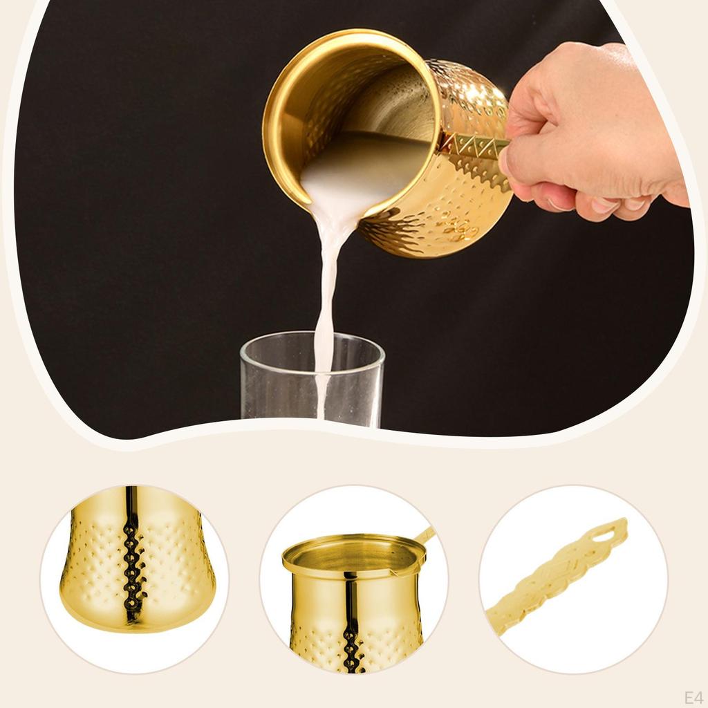 Coffee Pot Chocolate Melting Comfortable Grip Accessories Portable Stainless Steel