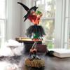 Halloween Witch Doll Resin Ornament Office Bedroom Desktop Charming Figurine Decoration Ornament Synthetic Resin Material