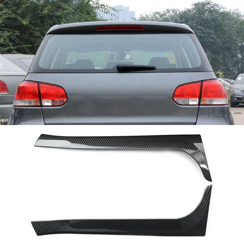 Car Rear Window Side Splitter Trunk Diffuser Canards Spoiler Decorative Plastic For VW Golf 6 MK6 2008-2012 Exterior Decorative Parts