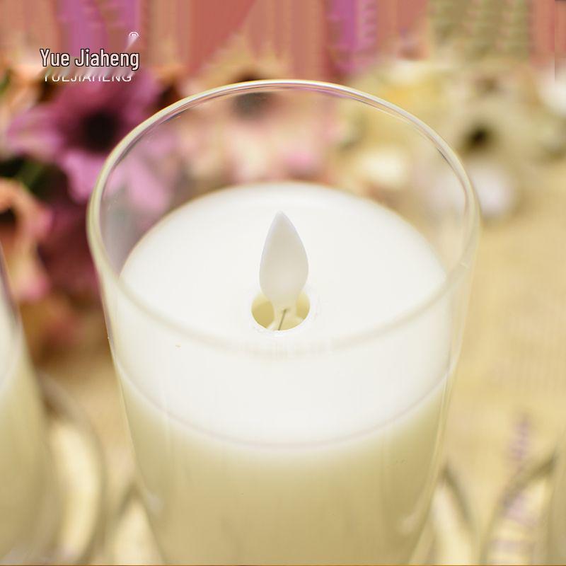 LED Swinging Candle Glass Light for Birthdays, Romantic Gestures & Proposals