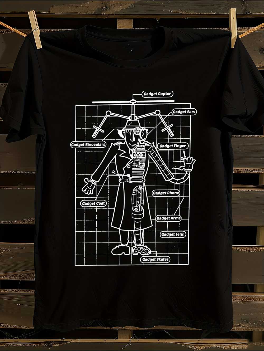 Inspector Gadget Retro 80s Cartoon T-Shirt XL