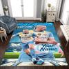 Haaland (130) Customize Your Name Area Rug Suitable for Playrooms Entryway Study Room Outdoor Anti-slip Rug Decorate Offices Wedding Party Gift