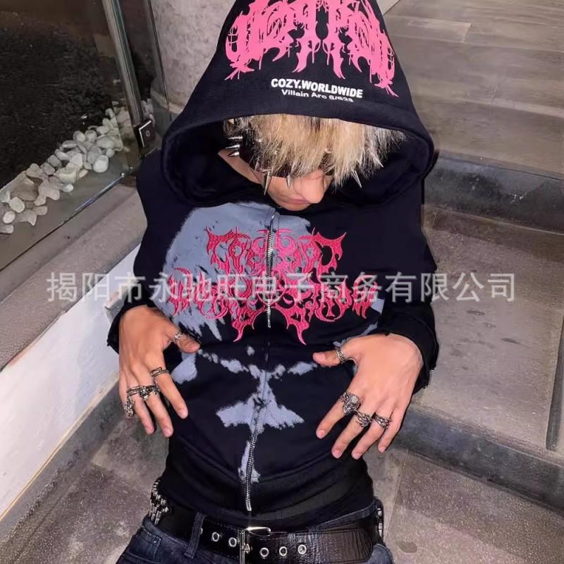 Unisex Oversized Hooded Sweatshirt With Graphic Print Hip Hop Streetwear Loose Fit Pullover Fall