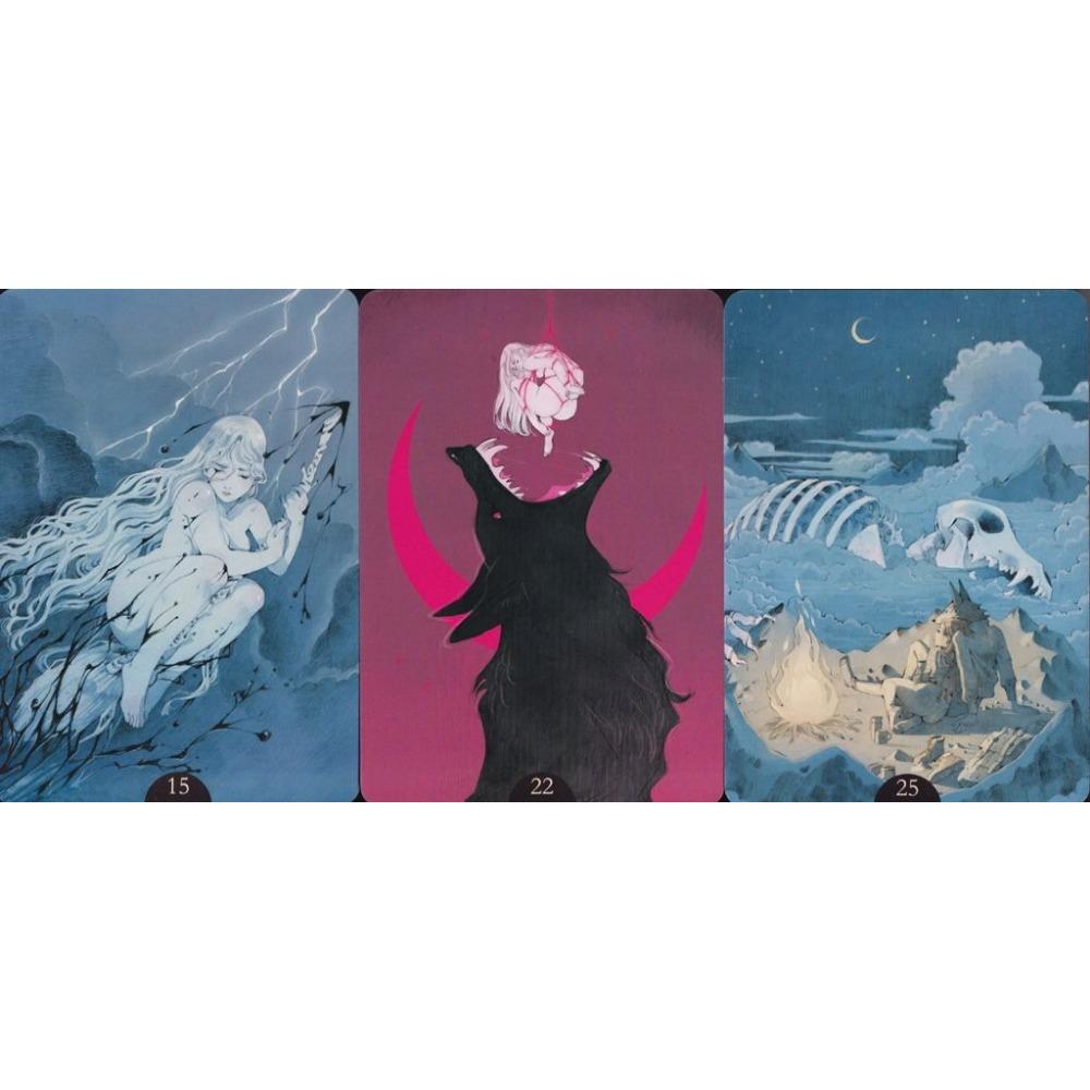 Loputyn Orakeldeck, 36 Karten, eine Mischung aus Mysterien und Märchenanspielungen, 10,4 x 7,3 cm