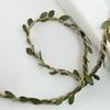 10M/Roll Boho Style Burlap Leaf Ribbon Natural Jute Rope Vine Simulation Vine  Gift Decoration