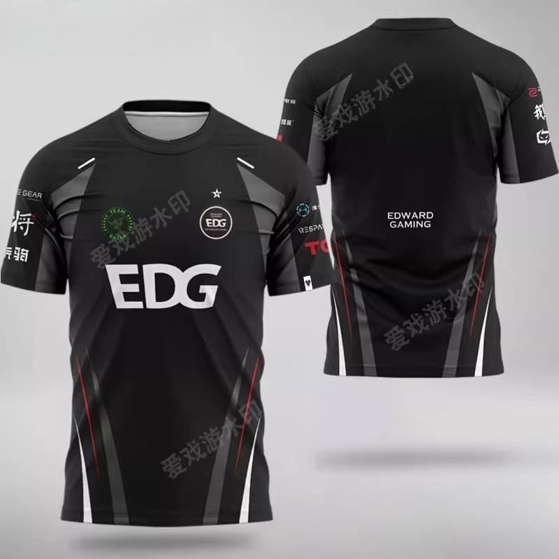 EDG Kurzarm BLG Team Fearless Valorant Covenant Kurzarm Esports Kleidung für Jugendliche, Unisex