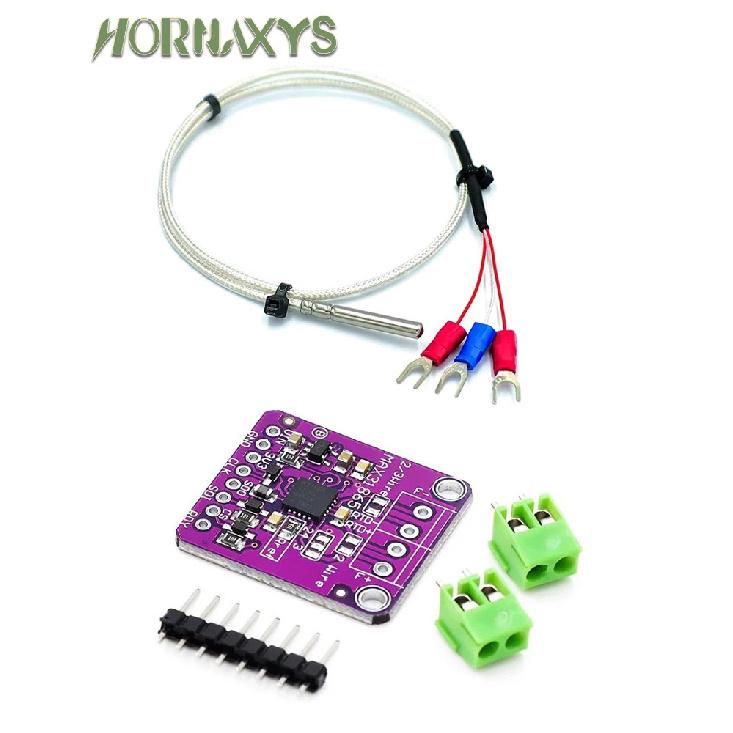 MAX31865 PT100 To PT1000 RTD-to-Digital Converter Board Temperature Thermocouple Sensor Amplifier Module 3.3V/5V For Arduino