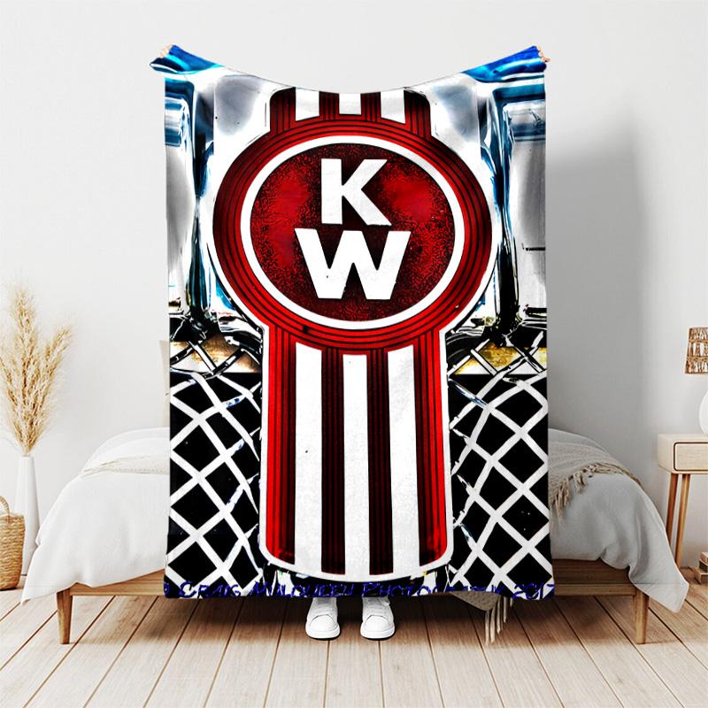 1pc Blanket - Kenworth LOGO Print Design, Lightweight Blanket for Sofa, Bed- Soft &Warm, Gift for All Seasons