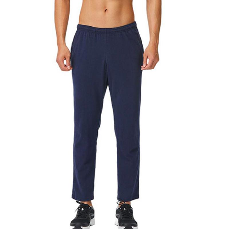 

DECATHLON 100 Series Sports Life Series Solid Color Elastic Waist Straight Cropped Knit Sweatpants Men s Deep Sea Blue XL