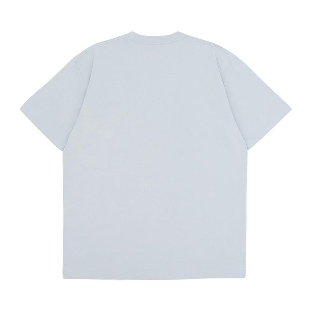 NEW ERA Short Sleeve Pocket Snow Gray Size XL Mini Brand Logo T-Shirt