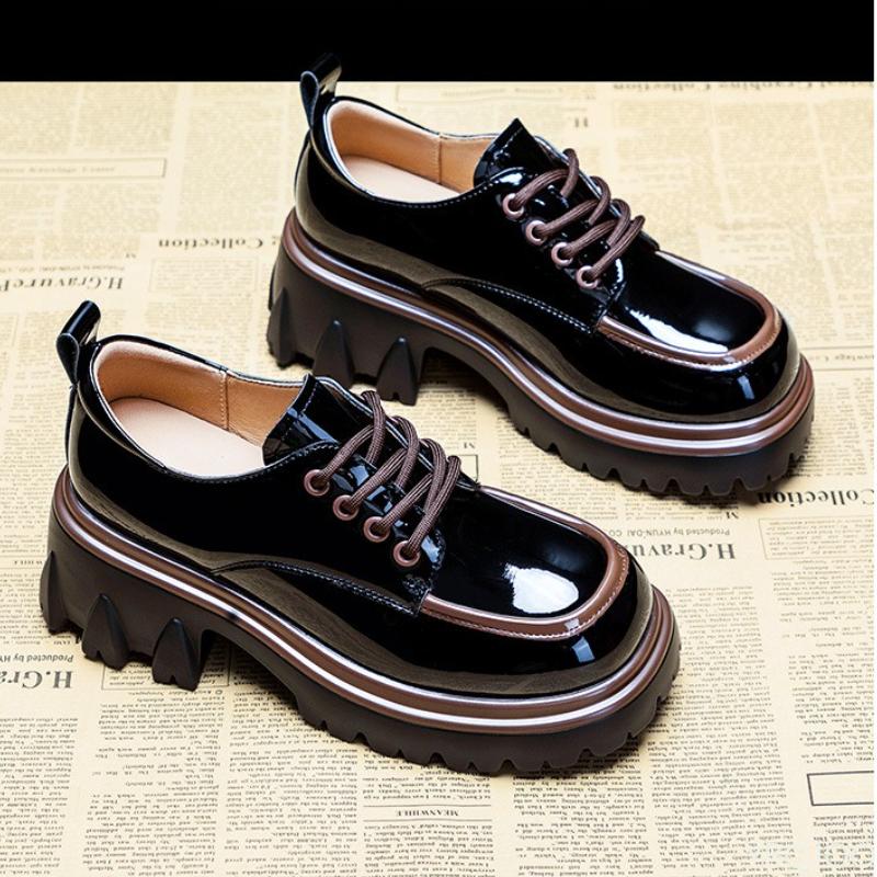 Женская Новая Весенне-Осенняя Мода Грубый Каблук Толстая Подошва Высокая Обувь Противоскользящая Износостойкая Простая Удобная Женская Обувь 40 4990₽