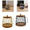 Coffee Pod Holder, Metal Large Capacity Wooden Coffee Capsule Holder Container for Countertop, Kitchen, Cafe, Desktop, Office