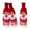 Christmas Decorations Santa Snowmans Reindeers Sweater Wine Bottle Cover Stocking Holders Holiday Party Decorations