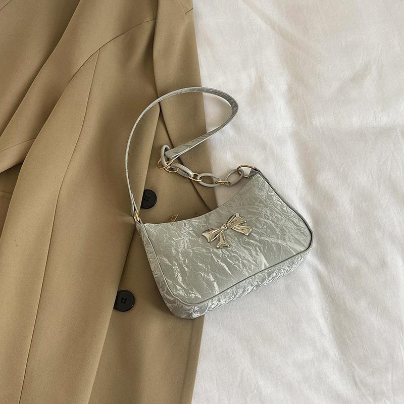 Underarm bag women's winter new feeling shoulder bag fashion bow chain bag women's bag