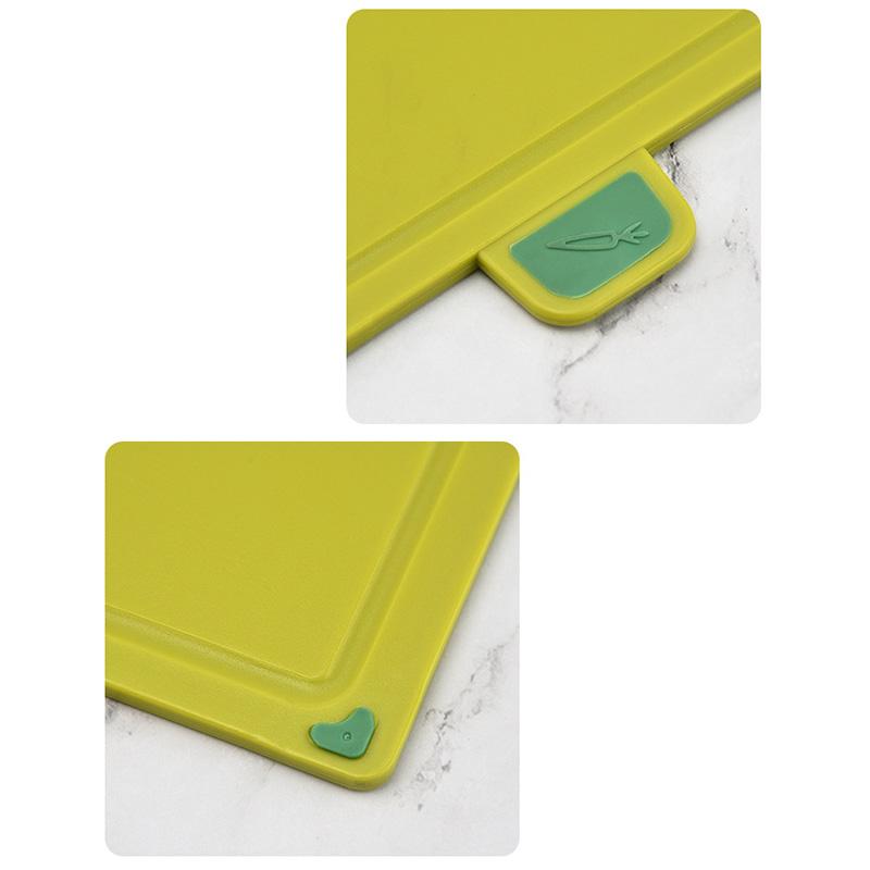 4pcs Food Classification Chopping Boards PP Portable Non Slip Cutting Boards Kitchen Tools