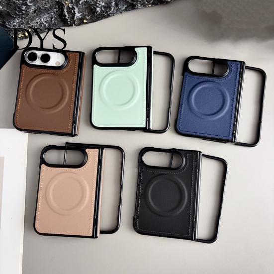 Enhanced Lens Protection Cover Magnetic Case for IPhone 18, Faux Leather Phone with Hinge Lightweight Protection, Full Body Shockproof Protective