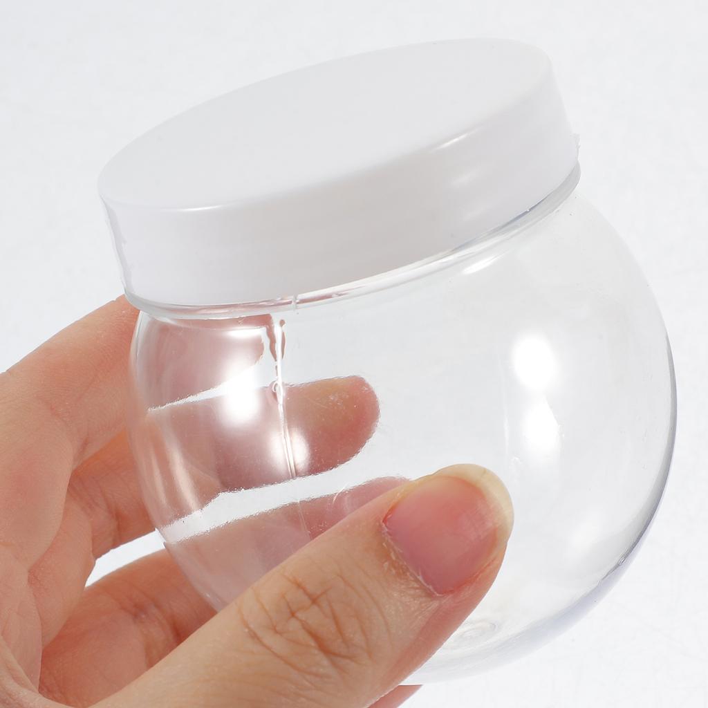 Water Globe Jars Transparent Snowball Clear Display Case Candy Small with Lids Child