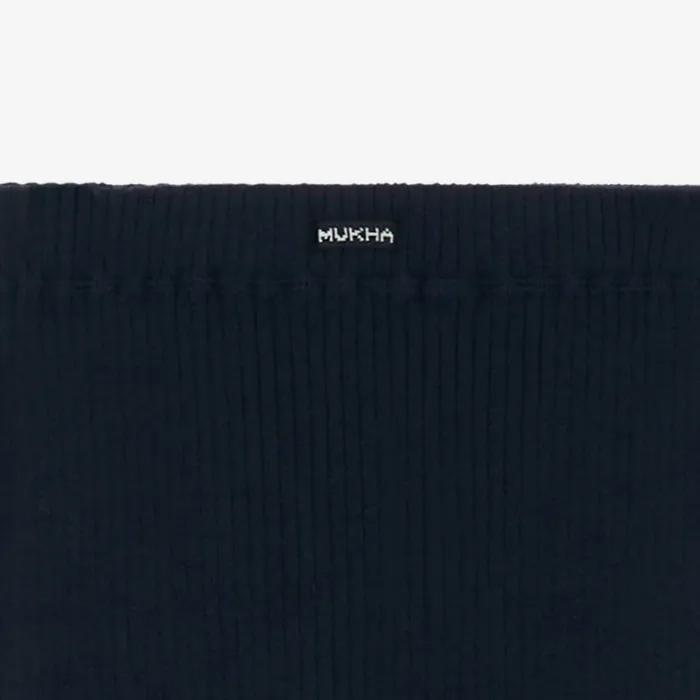 SOFT RIBBED KNIT STOCKINGS (NAVY)