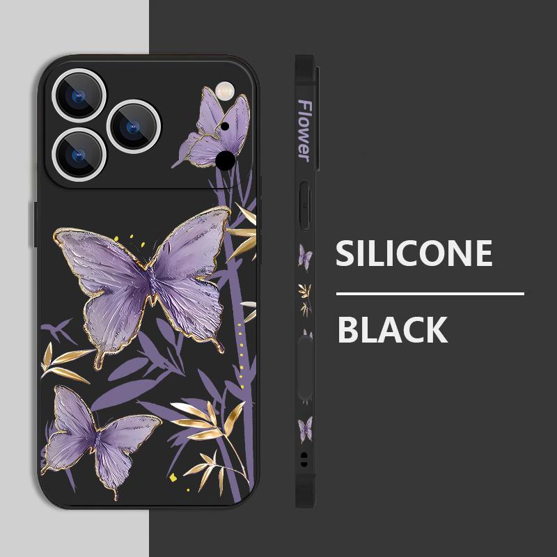 Case For Samsung Galaxy S24 S25 S26 Ultra S23 S22 Ultra S21 S20 FE Butterfly Bamboo Pattern Lanyard Case For Samsung A56 A17 A26 A16 A36 A55 A54 A15