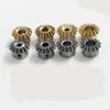 2PCS 1:1 Bevel Gear 0.8M 15T 3 4 5 6 Mm 6.35mm Bore Hole Diameter M3 Jackscrew Brass Bevel Gear