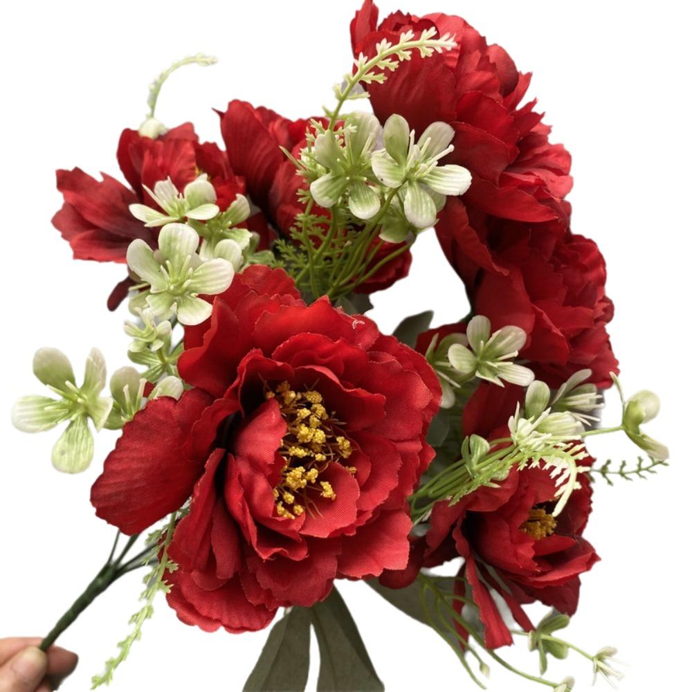 Gifts Artificial Peony Flowers 35cm Fake Flower New Simulation Flower Bouquet  Photo Props
