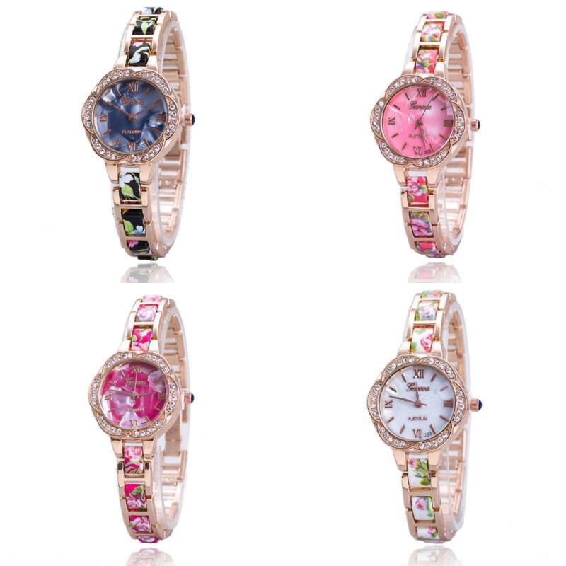 Trendy Fashion Womens Watch Alloy Band World Time Function Collection Supplies