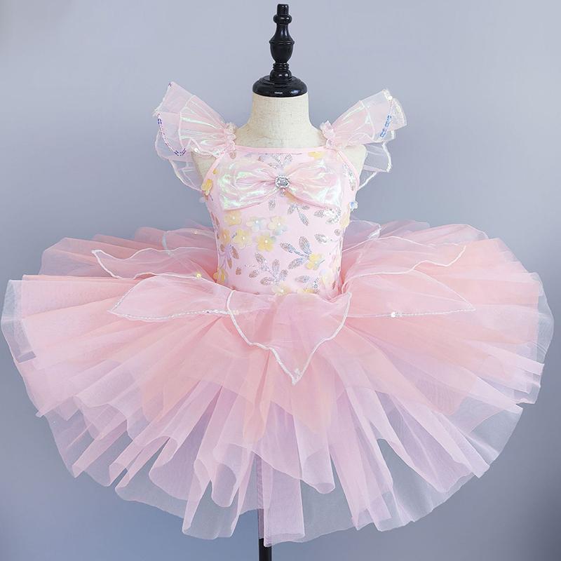 

Фиолетово-розовое балетное платье-пачка, танцевальные юбки для девочки, балетная юбка, балетный голубой, принцесса 120cm розовый