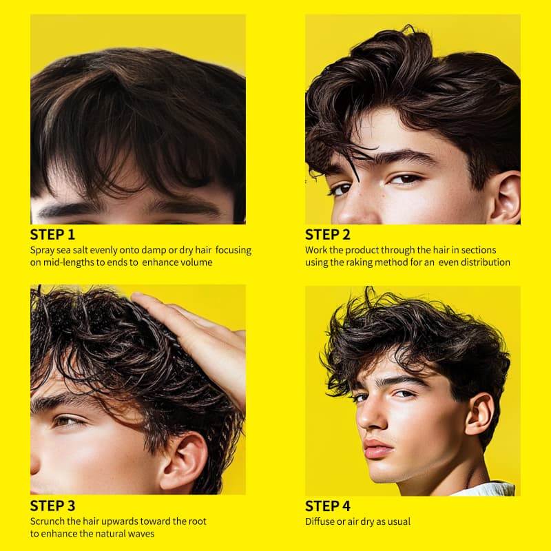 Natural Salt For Spray Sea Men Hair Volume Powder Sea Salt Hair Mist Spray Long Lasting Hold Hair Styling Spray Christmas Gifts