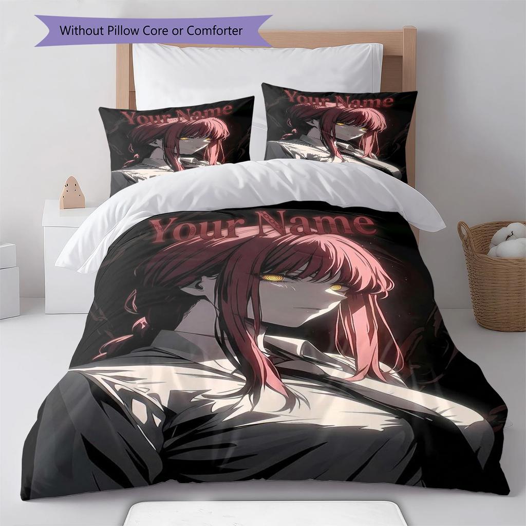Dreams Name Custom Name Pattern Bedding Quilt Set Quilt Cover Pillowcase Home Birthday Gift(1 * duvet cover + 2 * pillowcase, without core)