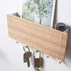 Hallway Wall Holder Wooden Punch   Multifunctional Key Holder for Bag Hat Scarf