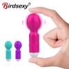 Mini Magic Vibrators with Female Clitoris Stimulator Sex Toys for Womans AV Magic Wand Masturbator Siliconen Dildo Erotic Toy