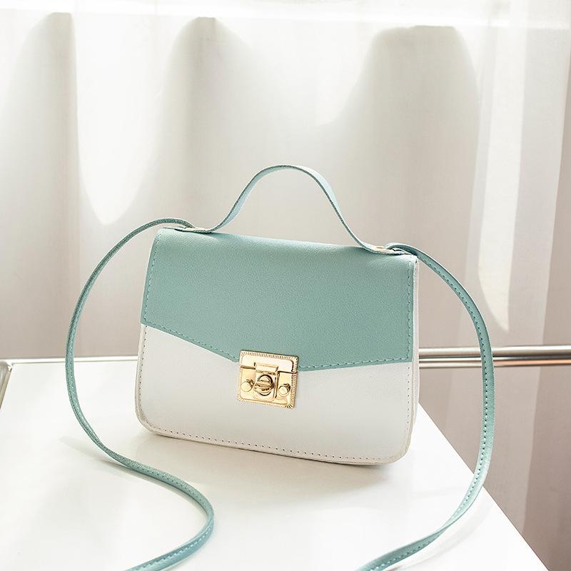 Guangzhou Women's Small Bag Summer New Product Trend Single Shoulder Oblique Span Contrasting Color Personalized Small Square Bag