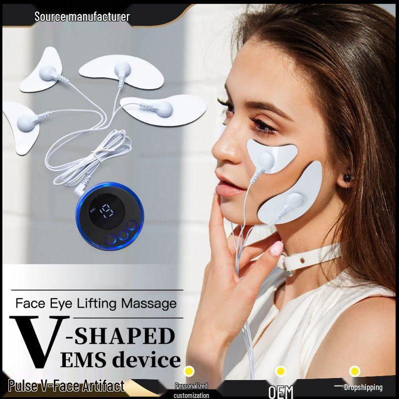Mini EMS Facial Massager: V-Face Vibration Muscle Stimulator & Face Shaping Beauty Device