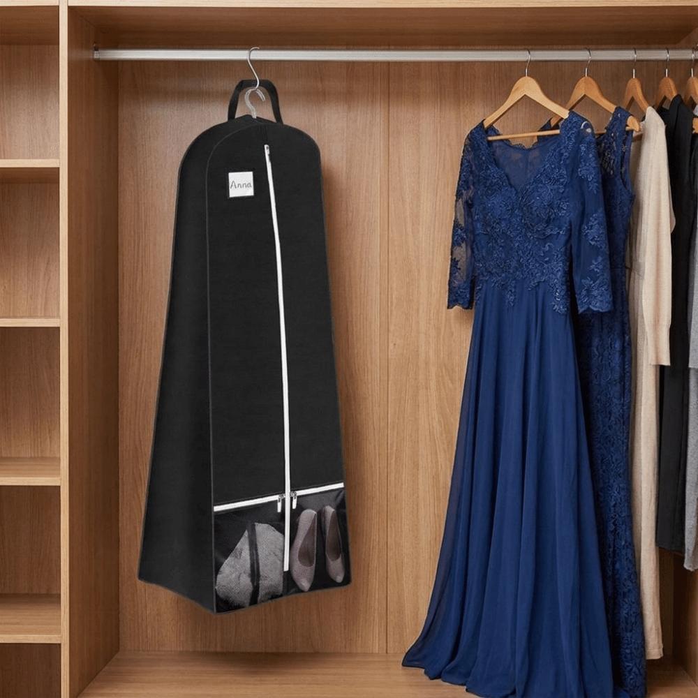 Non-Woven Fabric Wedding Dress Garment Bag Folding Wedding Dress Cover Travel Garment Bag Prom