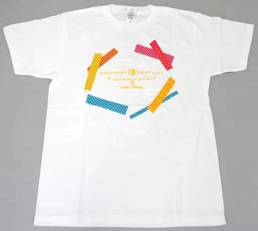 

Brothers Conflict On Stage Official White T-T-Shirt M Size Male Idol Kanai Narutak S