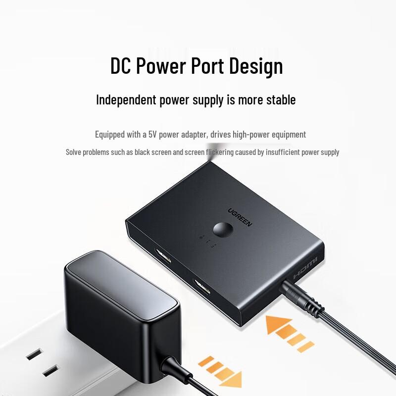 Ugreen HDMI 2.0 2x4 Switch Splitter with Audio