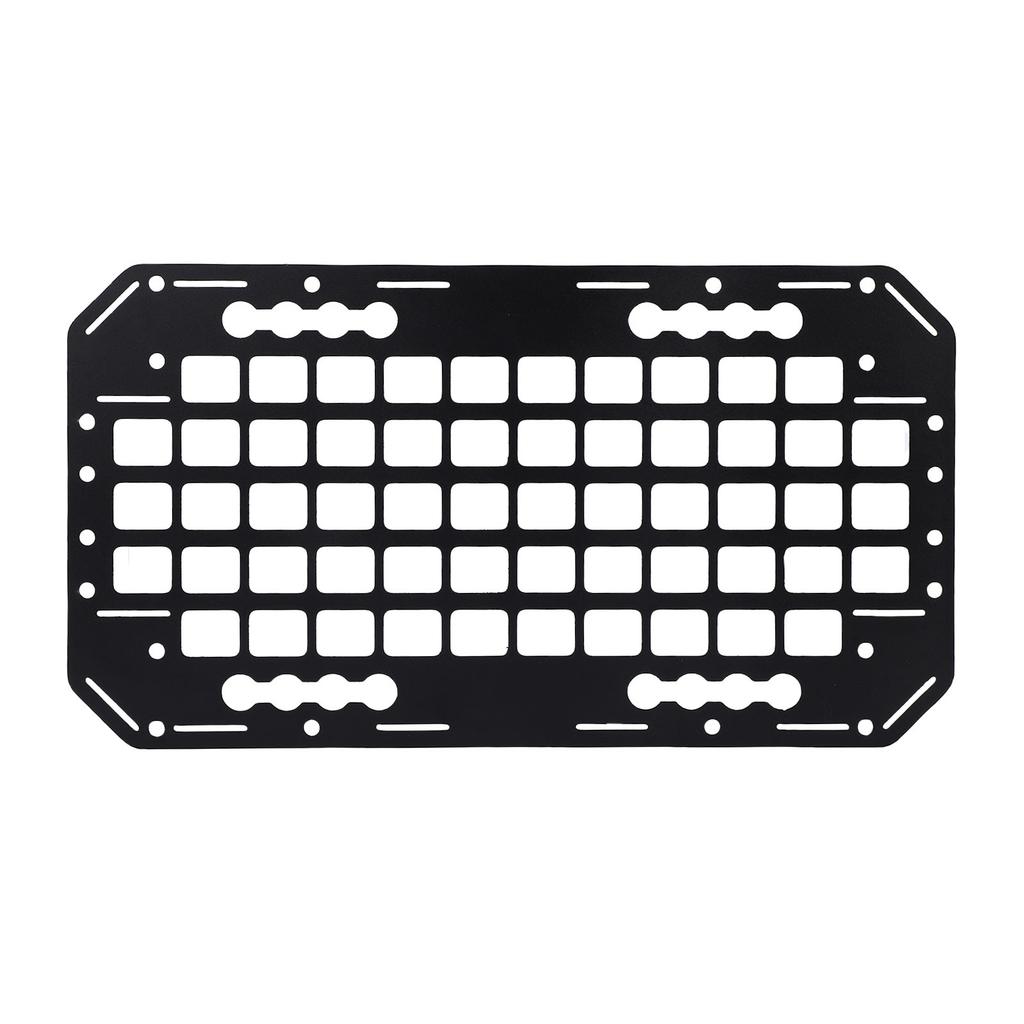 Truck Bed Molle Panel 10.51x19.25x0.08in Aluminium Side Truck Bed Molle Panel Rack System for Sedans SUVs Pickups Trucks RVs Tra