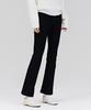 Chase Cult Women'S Bonded Black Hidden Elastic Bootcut Denim Pants - Black