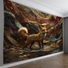 Fantasy Kleiner Fuchs Thema Digitaldruck Polyester Wandbehang Wandteppich Dekorativ Wohnzimmer Schlafzimmer Büro Hintergrund Geschenk