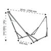 2 in 1 Hammock And Swinging Chair Outdoor Camping Swing Hammock Frame Portable Indoor-Outdoor Adjustable Folding Single Bracket