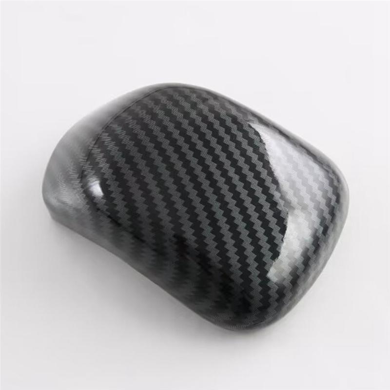 A90Q-Car Center Console Gear Head Shift Knob Cover Interior Accessories For Mitsubishi Triton / L200 2024 Carbon Fiber