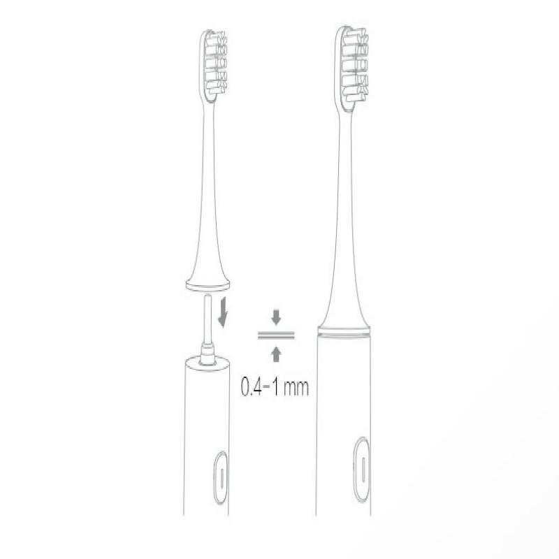 2/3 PCs Replacement Toothbrush Heads Independent Hygienica Packed With Cap Compatible With SOOCAS X3