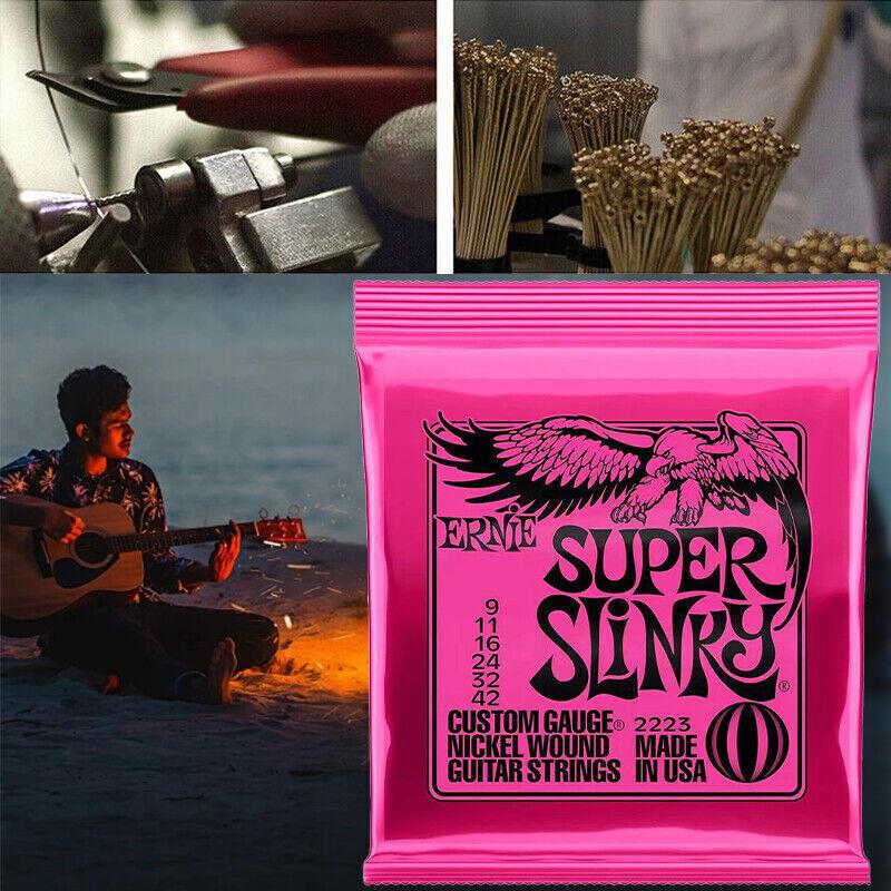 Ernie Ball Super Slinky Nickel Wound Electric Guitar Strings 2220 2221 2223 GZW