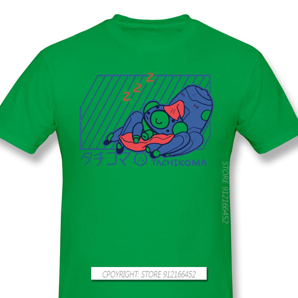 Customization Clothes Ghost In The Shell Technology Ai Anime T-Shirts TACHIKOMA Fashion For Men