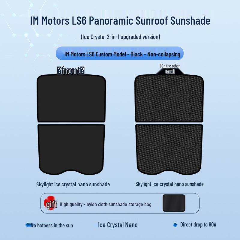 ZEEKR 2023 LS6 Sunroof Ice Crystal Heat Insulation Privacy Sunshade Board ZEEKR 23 Model LS6