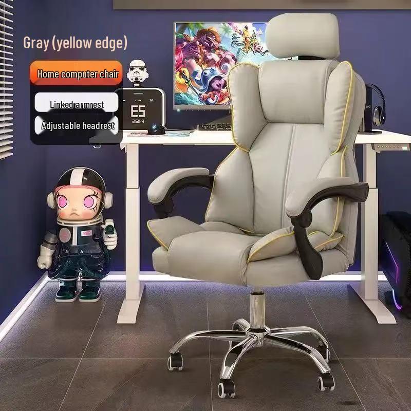 Ergonomic Computer & Gaming Chair - Comfortable Office Chair for Long Sitting, Ideal for Dormitory and University Students.