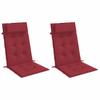 Hochlehner Seat Cushions 2 Pcs Burgundy Oxford Fabric