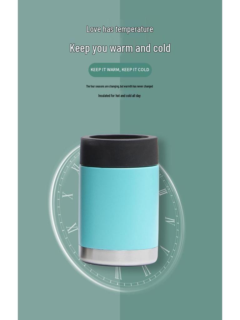 12oz Stainless Steel Vacuum Insulated Can Cooler and Ice Bucket Sleeve