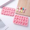 Easter Silicone Mold Cake Chocolate Cookie Baking Mould Rabbit Colored Holiday Easter Decoration Kitchen Bakeware Tools
